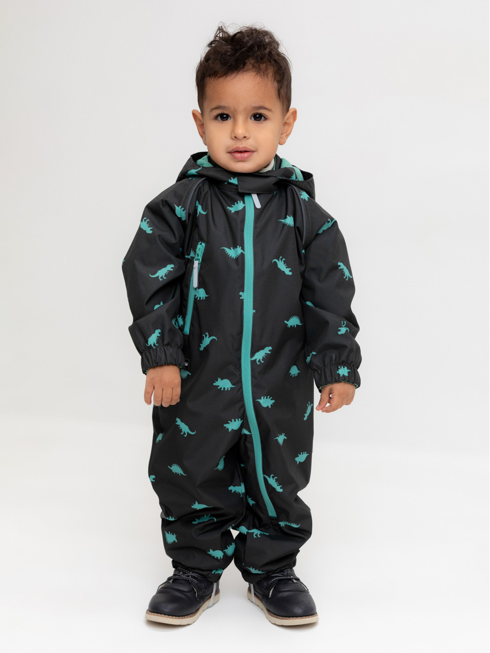 Комбинезоны утепленные для мальчика, артикул: ВК 60088/н/19 Ал, цвет: черный3