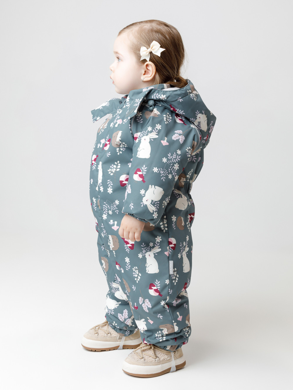 Комбинезоны утепленные для девочки, артикул: ВК 60032/н/56 Ал, цвет: голубой, фото 3