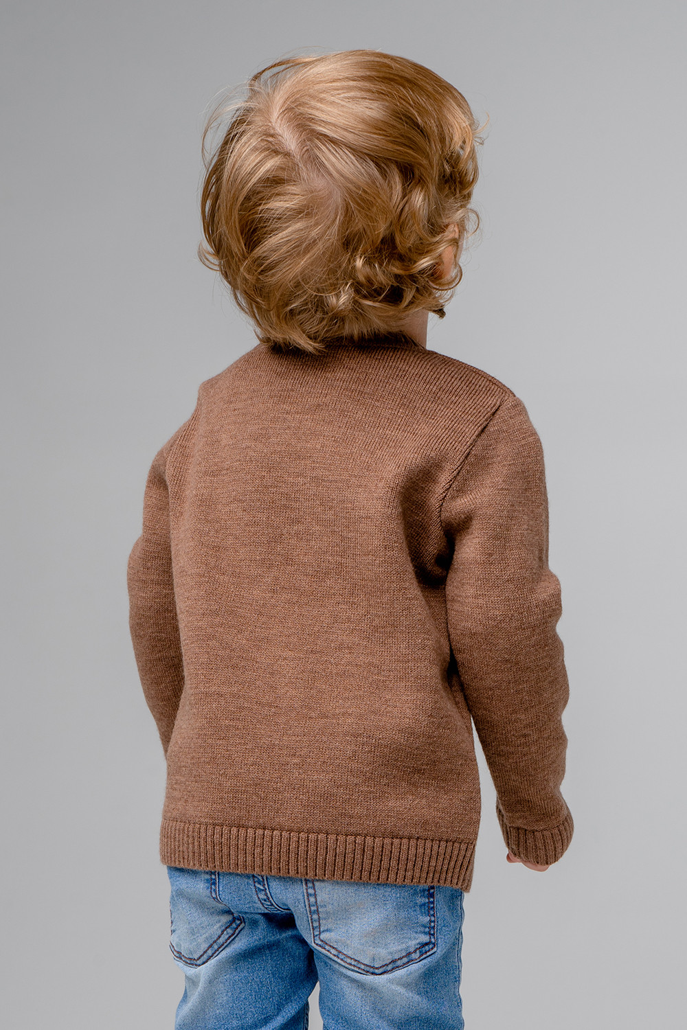Джемпер для мальчика, артикул: КВ 30121/ш, цвет: бежевый, фото 3
