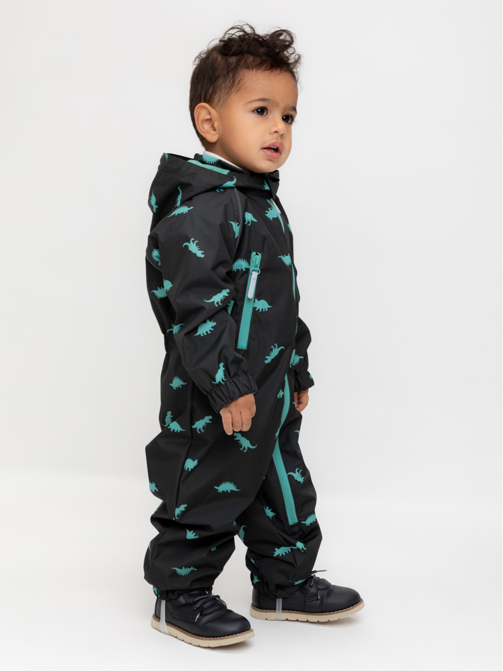 Комбинезоны утепленные для мальчика, артикул: ВК 60088/н/19 Ал, цвет: черный3, фото 3