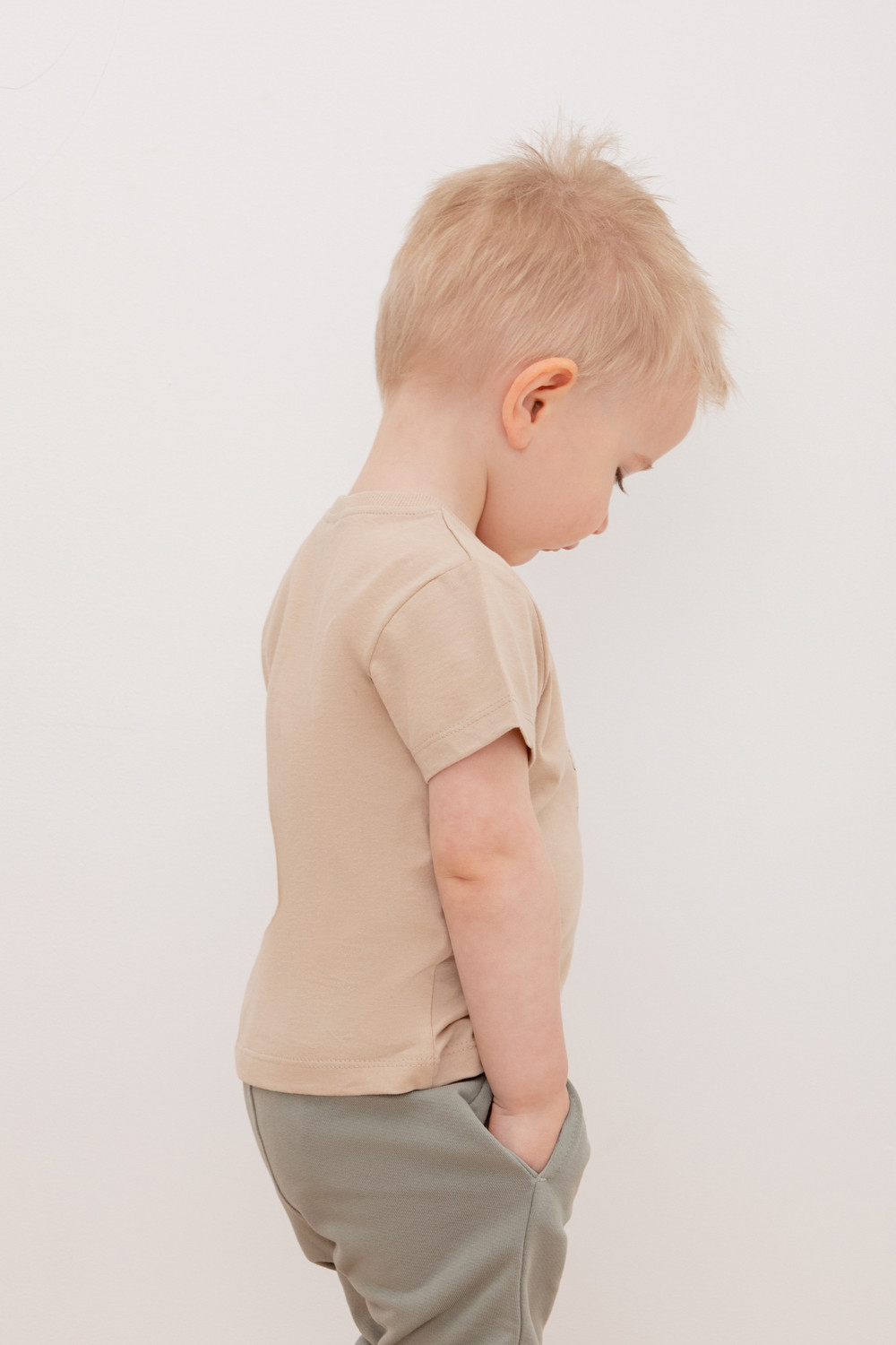 Футболка для мальчика, артикул: КР 302155/1, цвет: бежевый, фото 3