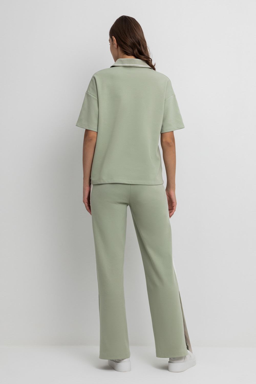 Брюки женские для мам, артикул: ЕВТ 4083, цвет: хаки, фото 4