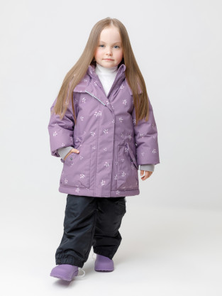 Куртка для девочки, артикул: ВК 38120/н/1 ГР, цвет: бордовый