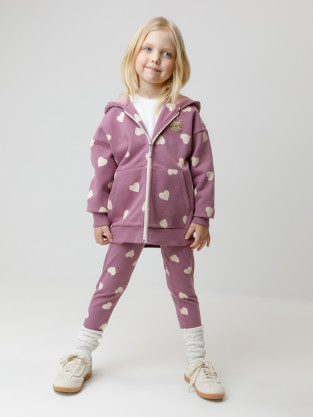 Лосины для девочки, артикул: КР 4074, цвет: бордовый