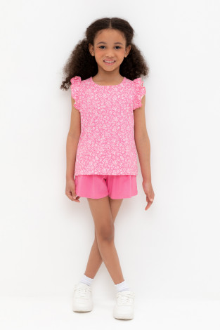Шорты для девочки, артикул: КР 400688-1, цвет: ярко-розовый