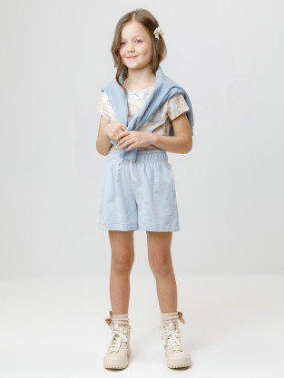 Шорты для девочки, артикул: КР 400679, цвет: голубой