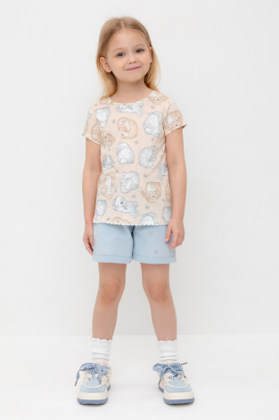 Шорты для девочки, артикул: КР 400679-1, цвет: голубой
