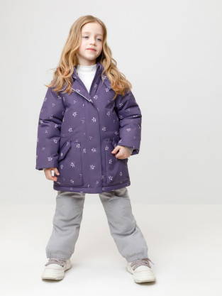 Куртка для девочки, артикул: ВК 38120/н/4 ГР, цвет: фиолетовый