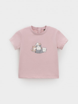 Футболка для девочки, артикул: КР 302823, цвет: розовый