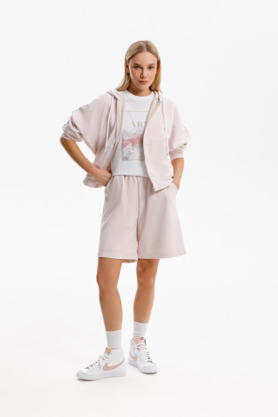 Шорты женские для мам, артикул: ЕВТ 4152, цвет: розовый
