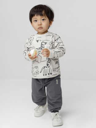 Брюки для мальчика, артикул: КР 400932, цвет: темно-серый