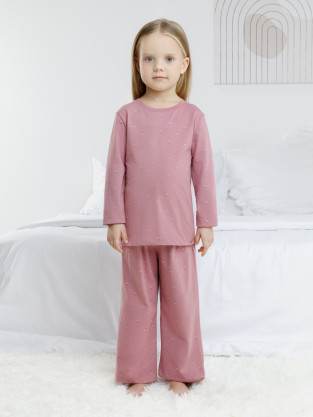 Пижама для девочки, артикул: К 1622, цвет: розовый