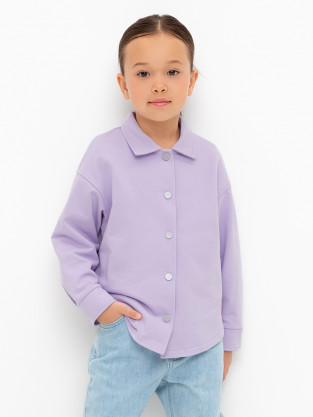 Рубашка для девочки, артикул: КР 302677, цвет: фиолетовый