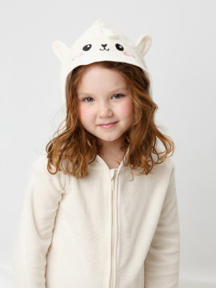 Халат для девочки, артикул: К 5801, цвет: светло-розовый