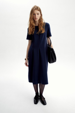 Платья женские для мам, артикул: ЕВТ 5076, цвет: синий