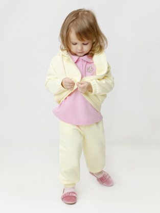Брюки для девочки, артикул: КР 400896, цвет: желтый
