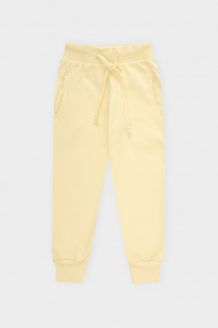 Брюки для девочки, артикул: К 400516-1, цвет: желтый