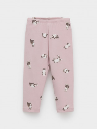 Лосины для девочки, артикул: КР 4321, цвет: розовый