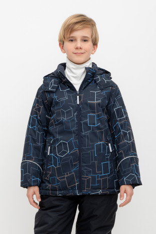 Куртки для мальчика, артикул: ВК 36089/н/3 ГР (122-146), цвет: темно-синий