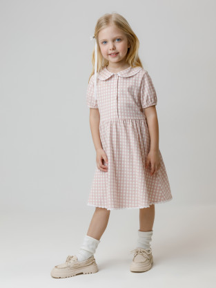 Платье для девочки, артикул: КР 5932, цвет: розовый