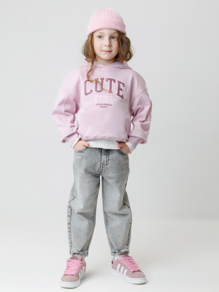 Худи для девочки, артикул: КР 302815, цвет: фиолетовый