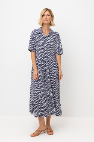 Платья женские для мам, артикул: ЕВТ 5071, цвет: синий