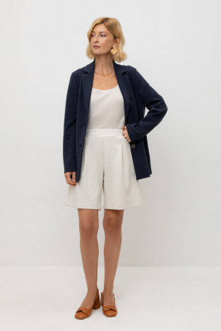 Шорты женские для мам, артикул: ЕВТ 4140, цвет: светло-бежевый