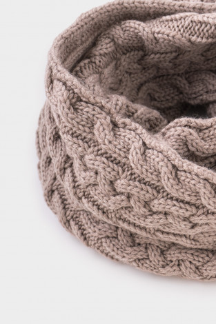 Шарф для девочки, артикул: КВ 15005/ш, цвет: бежевый