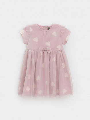 Платье для девочки, артикул: КР 5939, цвет: розовый