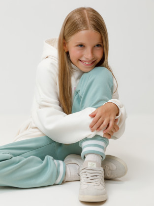 Брюки для девочки, артикул: КР 400782-1, цвет: голубой