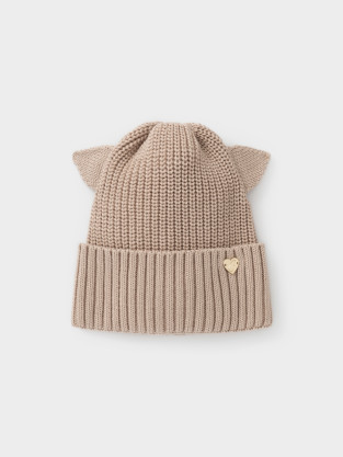 Шапка для девочки, артикул: КВ 20440, цвет: бежевый