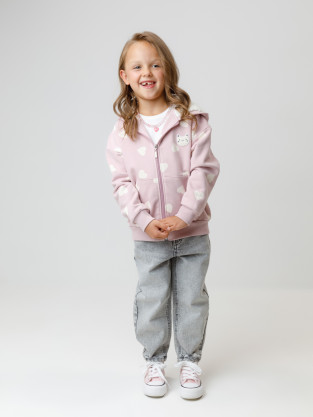 Толстовка для девочки, артикул: КР 302826, цвет: розовый