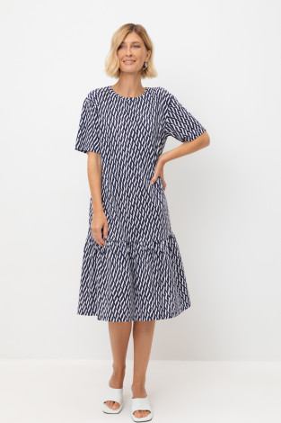 Платья женские для мам, артикул: ЕВТ 5066, цвет: синий