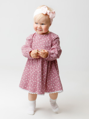 Платье для девочки, артикул: КР 5925, цвет: розовый