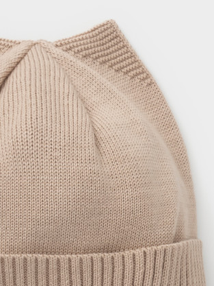 Шапка для девочки, артикул: КВ 20444, цвет: бежевый - 2 фото