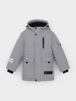 Куртки для мальчика, артикул: ВК 36105/2 ГР (128-158), цвет: серый - 2 фото