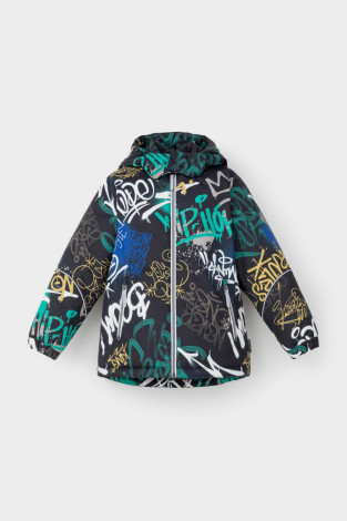 Куртки для мальчика, артикул: ВК 36089/н/4 ГР ( 92-122), цвет: черный3 - 2 фото