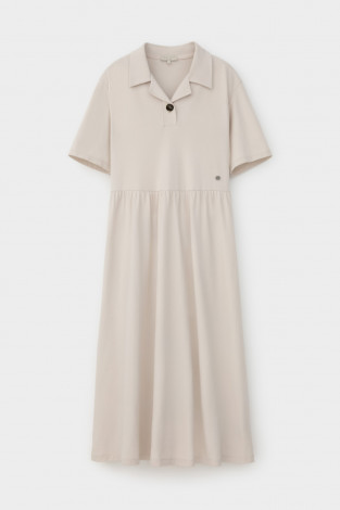 Платья женские для мам, артикул: ЕВТ 5065, цвет: бежевый - 2 фото