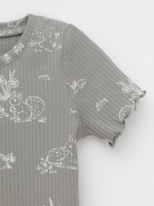 Футболка для девочки, артикул: КР 302814-1, цвет: зеленый - 2 фото