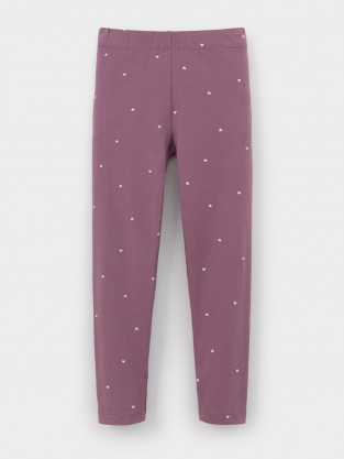 Лосины для девочки, артикул: КР 4074, цвет: бордовый - 2 фото