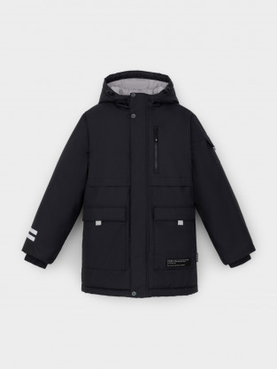 Куртки для мальчика, артикул: ВК 36105/3 ГР (104-122), цвет: черный - 2 фото