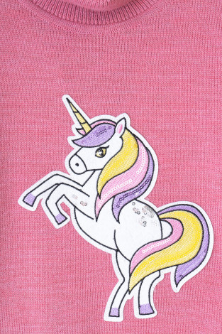 Джемпер для девочки, артикул: КВ 30119/ш, цвет: красный - 2 фото