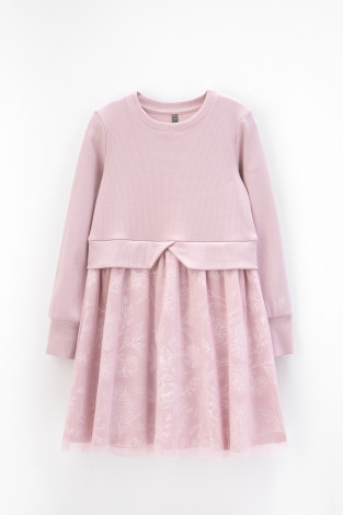 Платье для девочки, артикул: К 5833, цвет: розовый - 2 фото