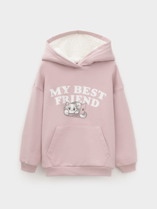 Худи для девочки, артикул: КР 302832, цвет: розовый - 2 фото