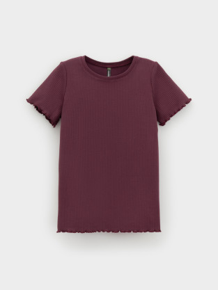 Футболка для девочки, артикул: КР 302868, цвет: бордовый - 2 фото