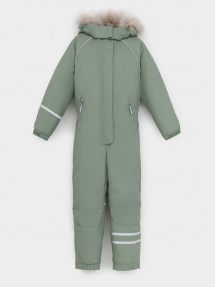 Комбинезоны утепленные для девочки, артикул: ВК 60102/9 ГР (98-122), цвет: зеленый - 2 фото