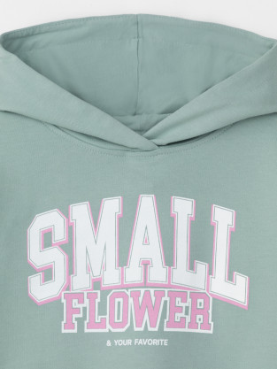 Худи для девочки, артикул: КР 302676-1, цвет: голубой - 2 фото