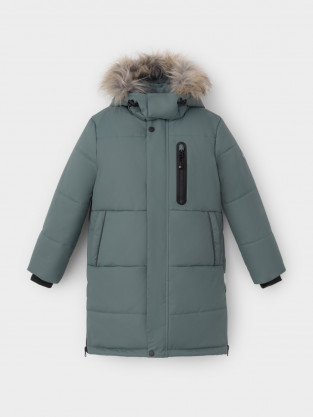 Пальто, плащи для мальчика, артикул: ВК 36110/2 ГР, цвет: зеленый - 2 фото