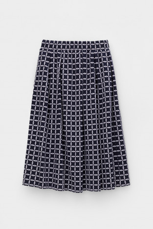 Юбки женские для мам, артикул: ЕВТ 7013, цвет: темно-синий - 2 фото