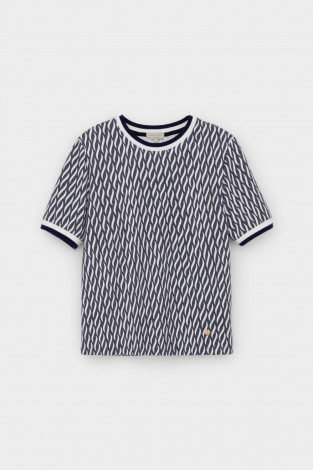 Футболки женские для мам, артикул: ЕВТ 3220, цвет: синий - 2 фото